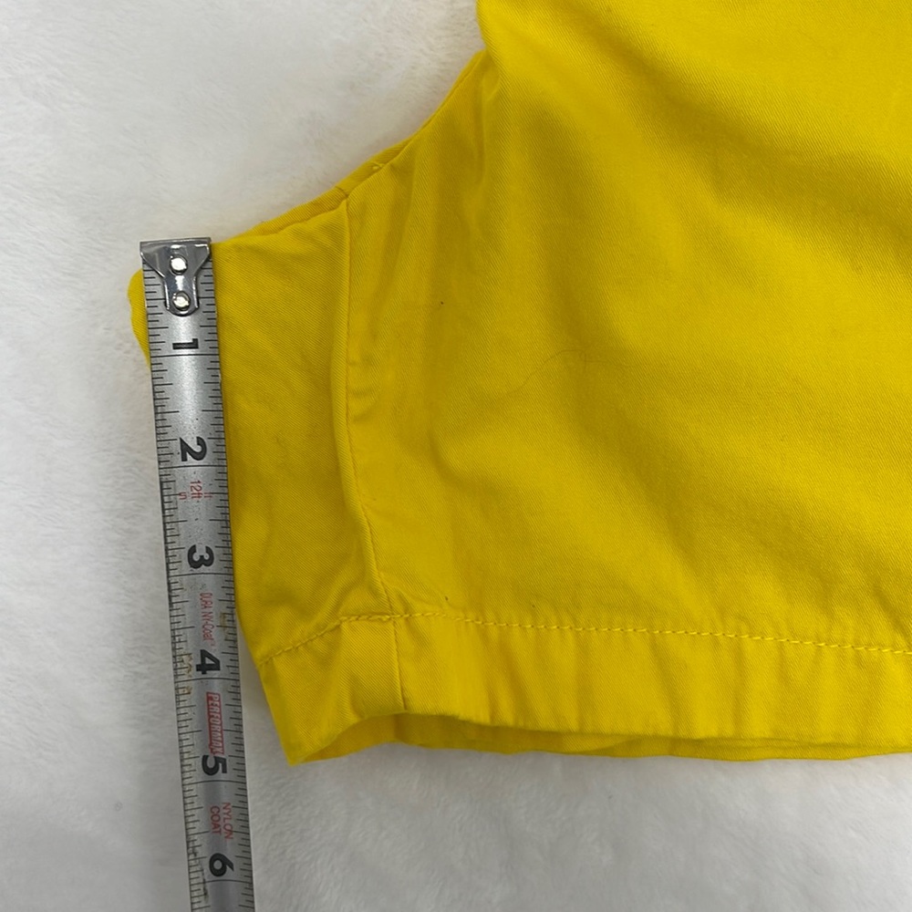 J. Crew Chino Broken-In Shorts Yellow Sz 2 - Picture 8 of 8